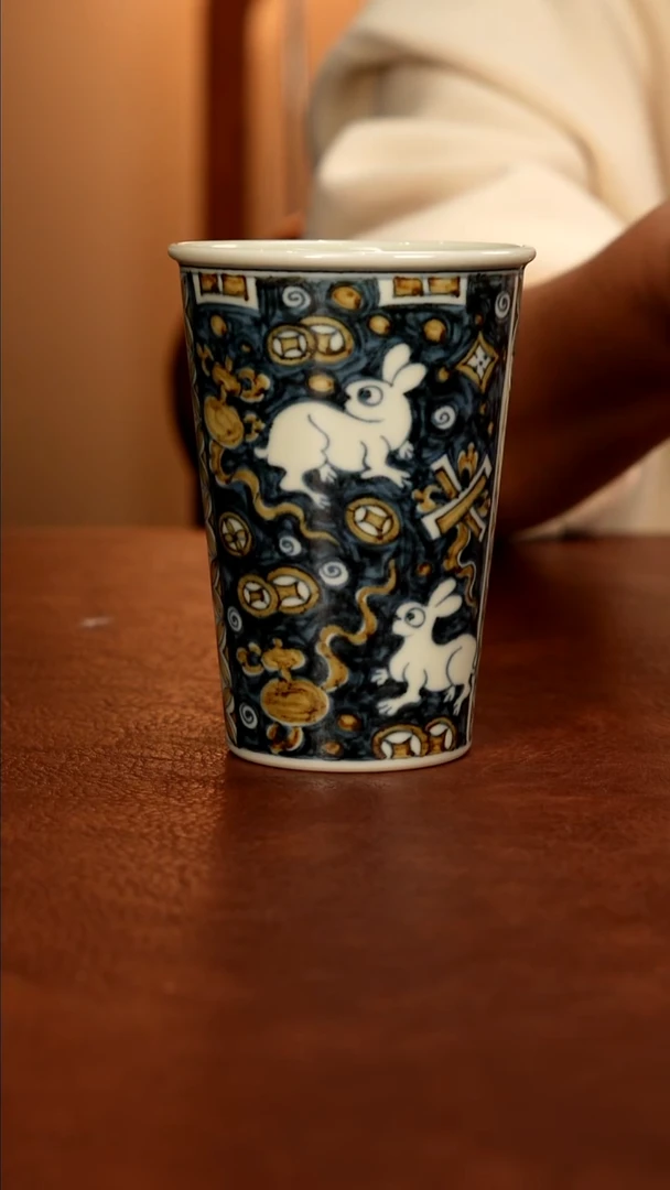 一枪打浮力  景德镇青花瓷手绘茶具