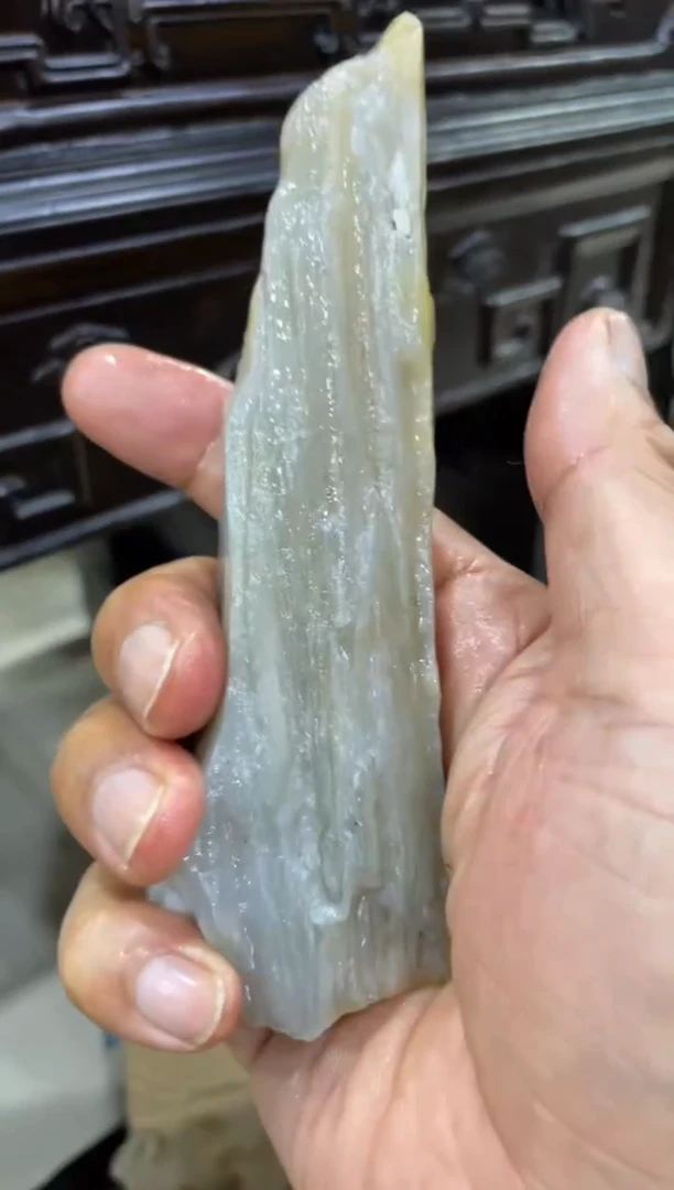 未镶嵌摆件硅化玉4