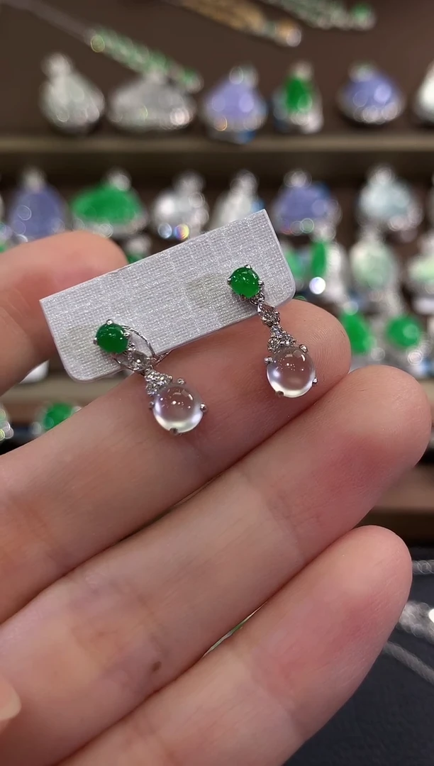 18K金镶嵌戒指翡翠d17 多样性一件发货