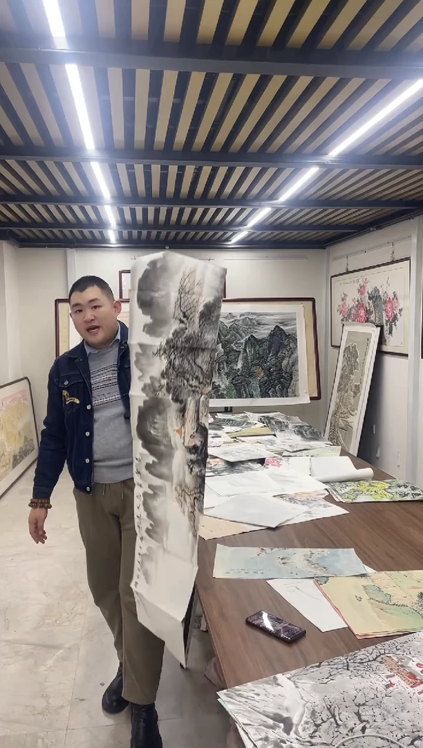 国画志川专属链接-水墨条幅