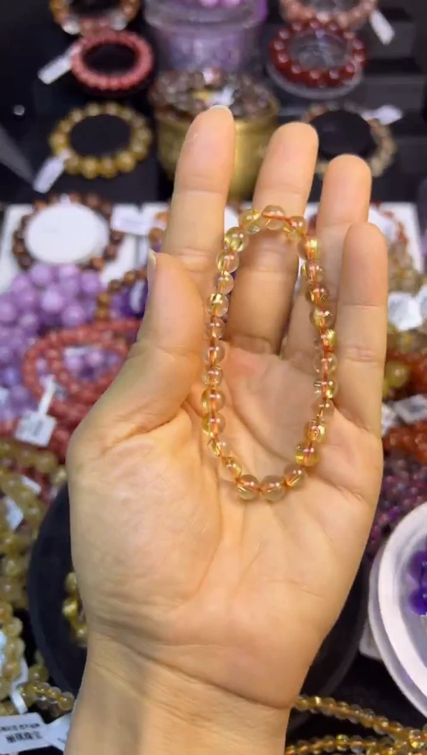 未镶嵌手串水晶金发晶6.6mm