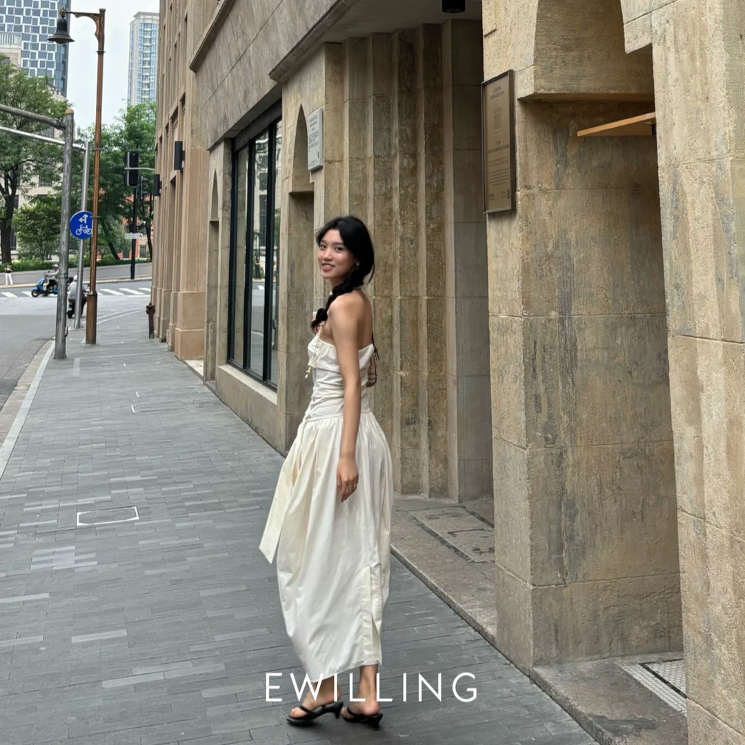 MAO BY MAO 捏褶抹胸连衣裙