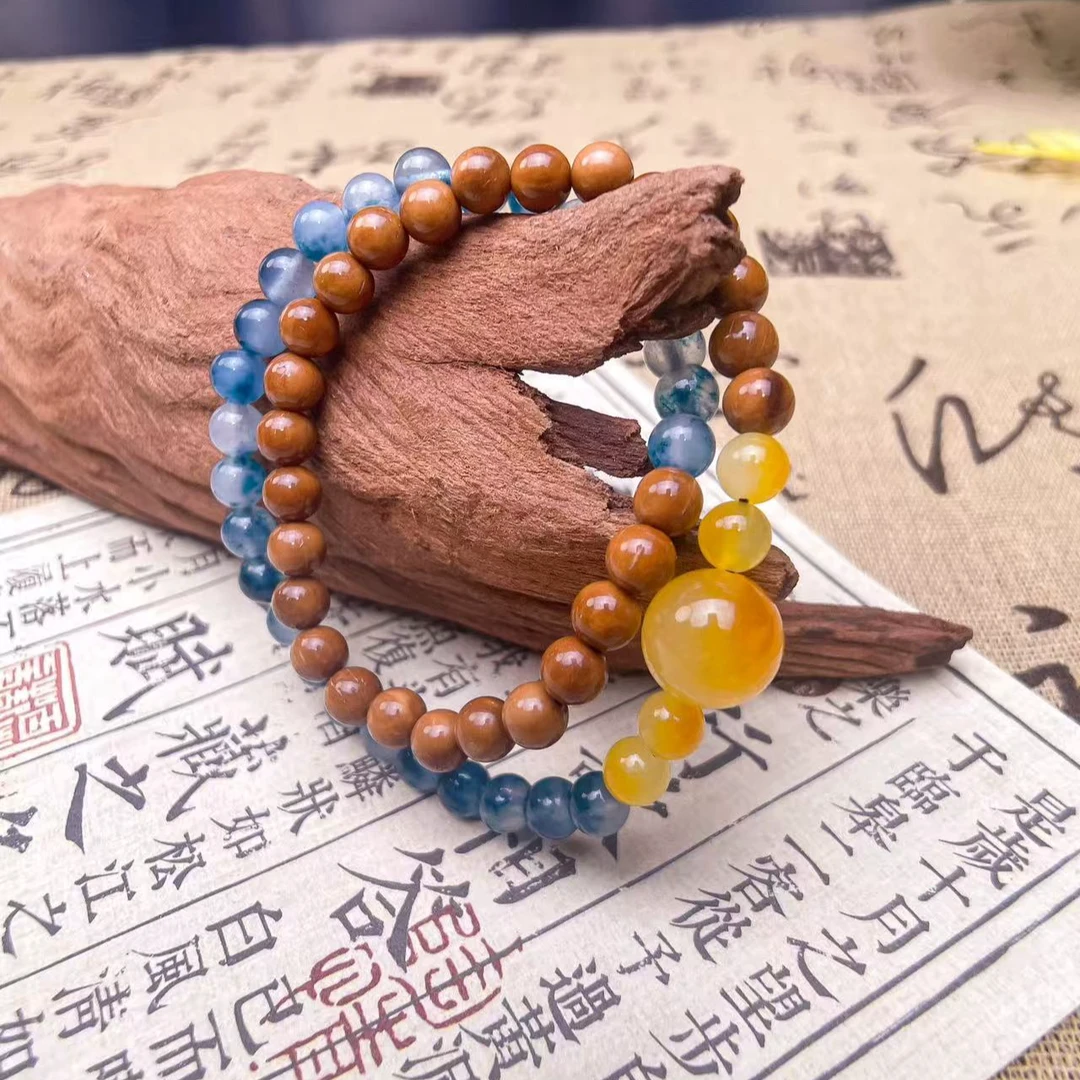 【碧海潮生】6MM精品库克新中式国风手串原创手作