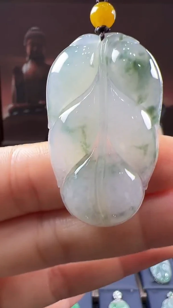 未镶嵌挂件翡翠叶子