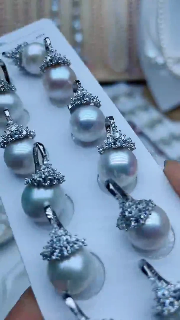 淡水珍珠银S925镶嵌吊坠(不含链)吊坠多样性发其一