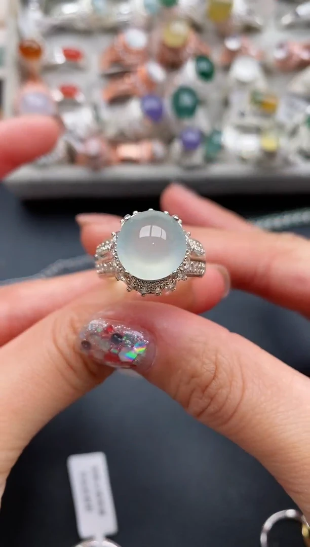 未镶嵌戒指翡翠缅甸天然A货翡翠444  6-