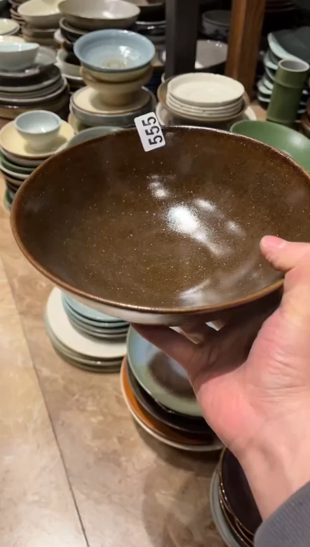 【闪购商品】瓷片555 松木幸福大碗1个