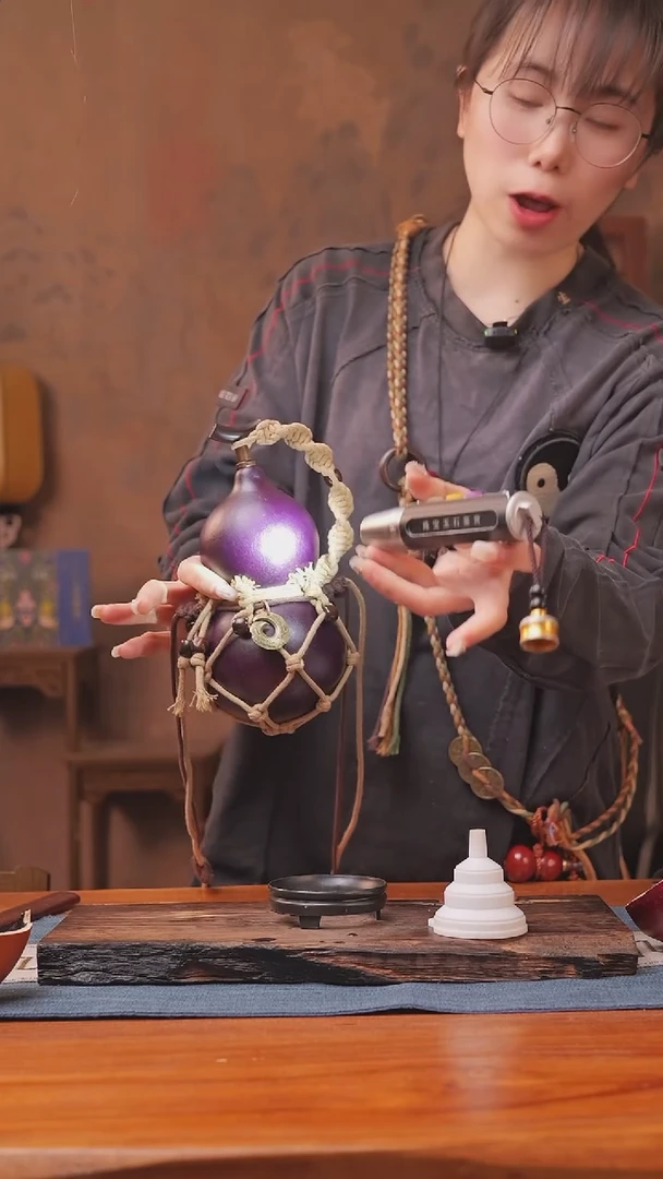 1070号链接精品大漆葫芦现货现发[一物一拍]（500ml）