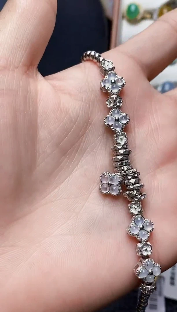 银S925镶嵌戒指翡翠2366