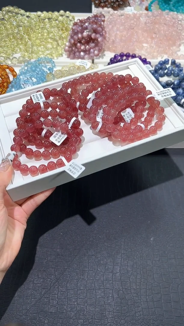 石英质玉手串未镶嵌1l多样性发其一【1条】默认微瑕10mm