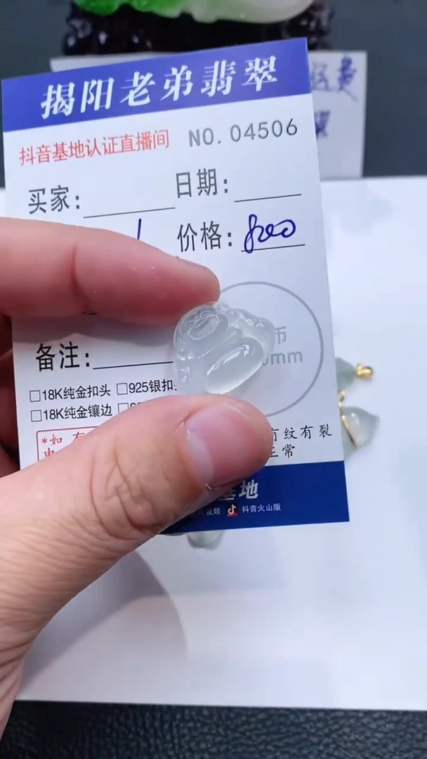 颈饰未镶嵌翡翠多样性发其中一件