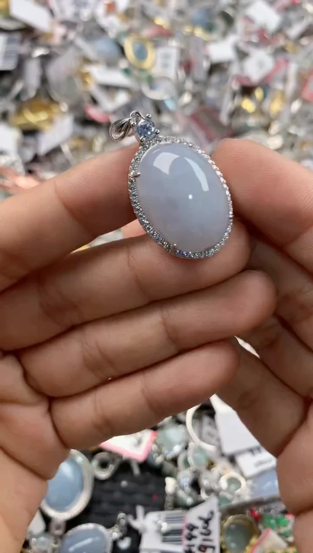 银S925镶嵌戒指翡翠10                4