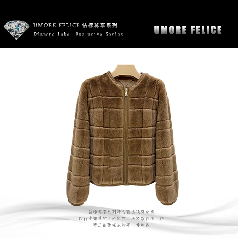 UMORE FELICE华斯皮草【杨红霞甄选】丹麦进口水貂皮草服装