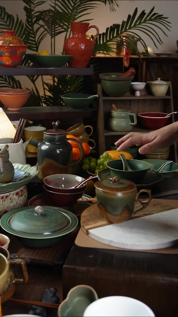 碗微瑕景德镇手工高温餐具