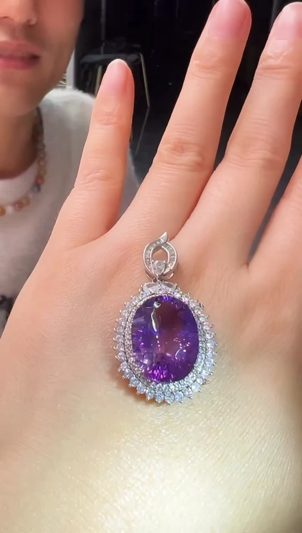 吊坠(不含链)银S925镶嵌水晶1217m032多样性发其一