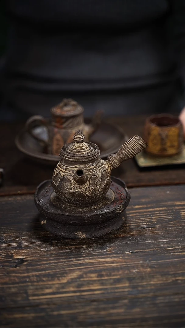 全手工制作 南蛮侧把壶