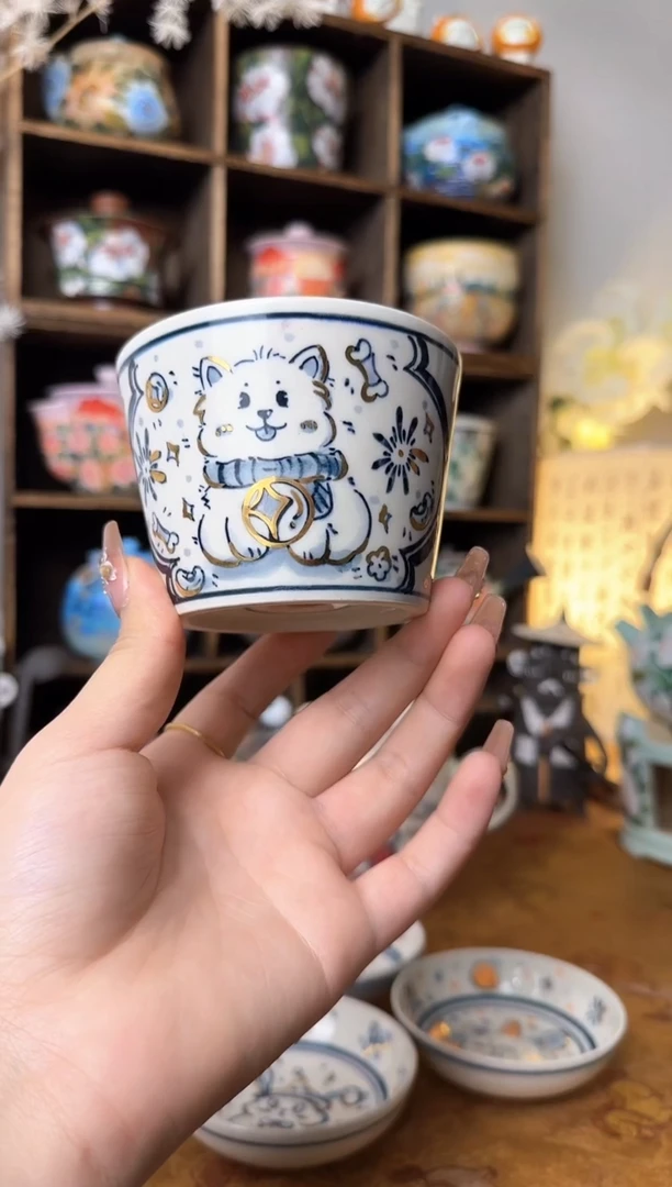 【闪购商品】柯老师生肖修狗手握杯