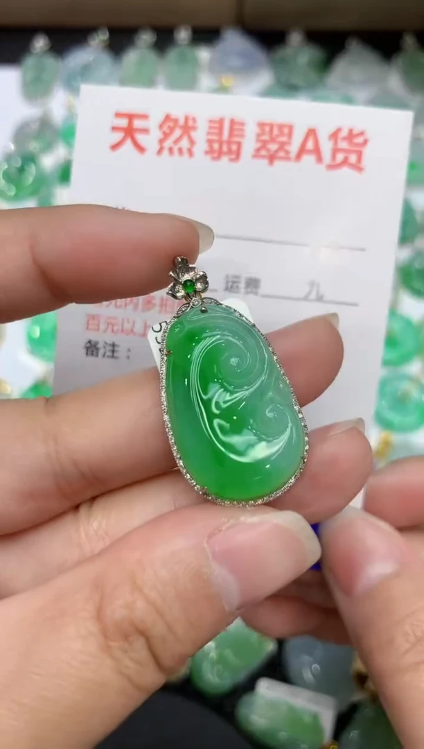 【闪购商品】翡翠颈饰18K金镶嵌111111111111