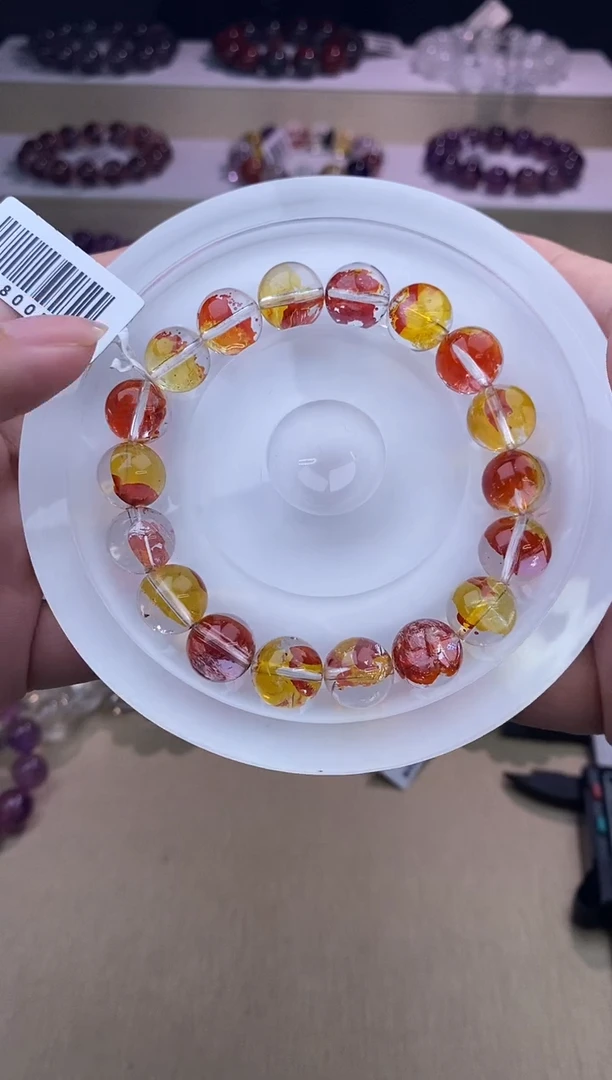 水晶手链未镶嵌锦鲤胶花11m+