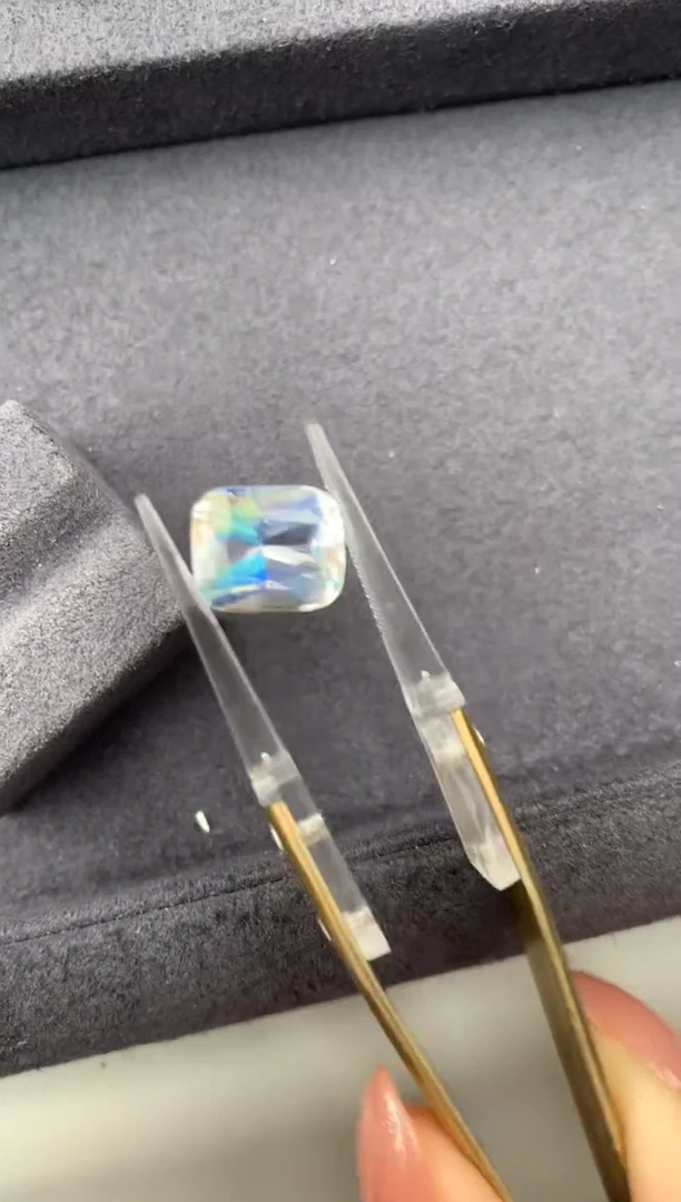 长石裸石5.1ct 彩虹月光 定制 FH