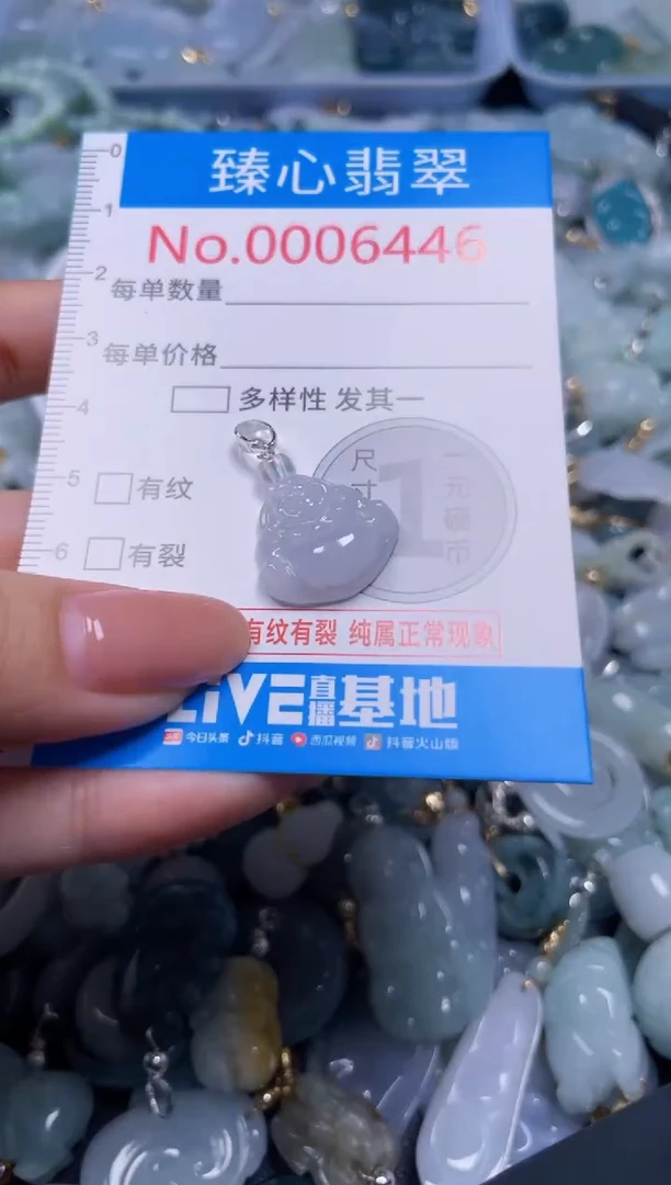 吊坠(不含链)未镶嵌翡翠6446