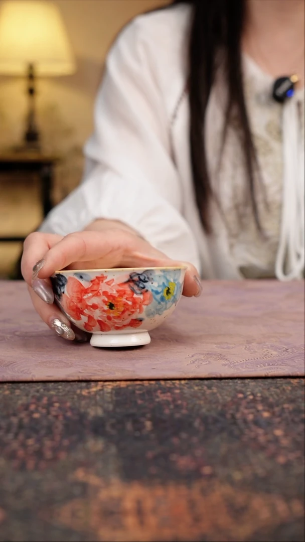 杯景德镇陶瓷杯碗柴烧多人