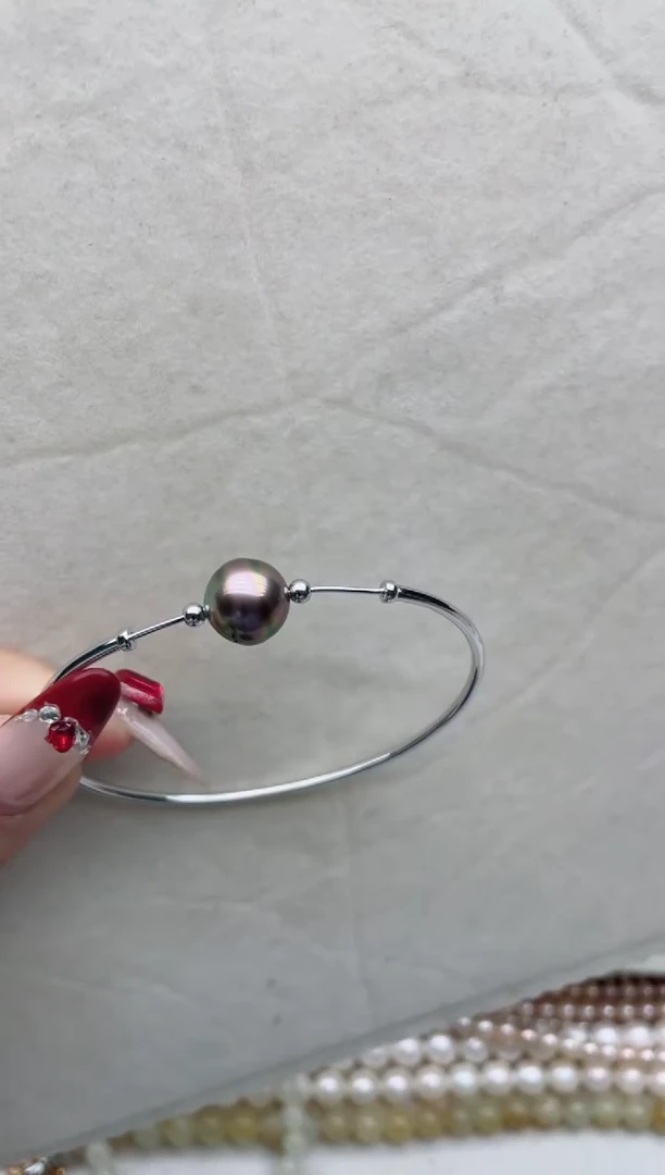 【闪购商品】海水珍珠手镯银S925镶嵌A40