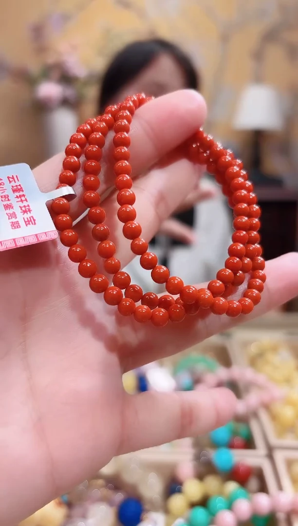 未镶嵌手链南红玛瑙南红设计款万能链三圈设计款