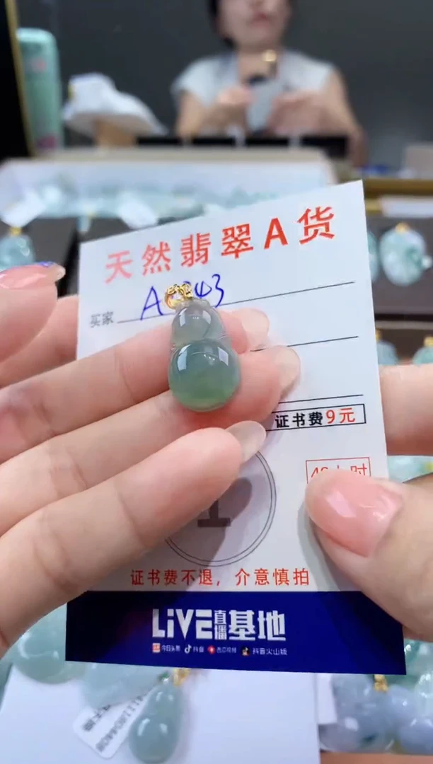 颈饰未镶嵌翡翠天然翡翠A货挂件