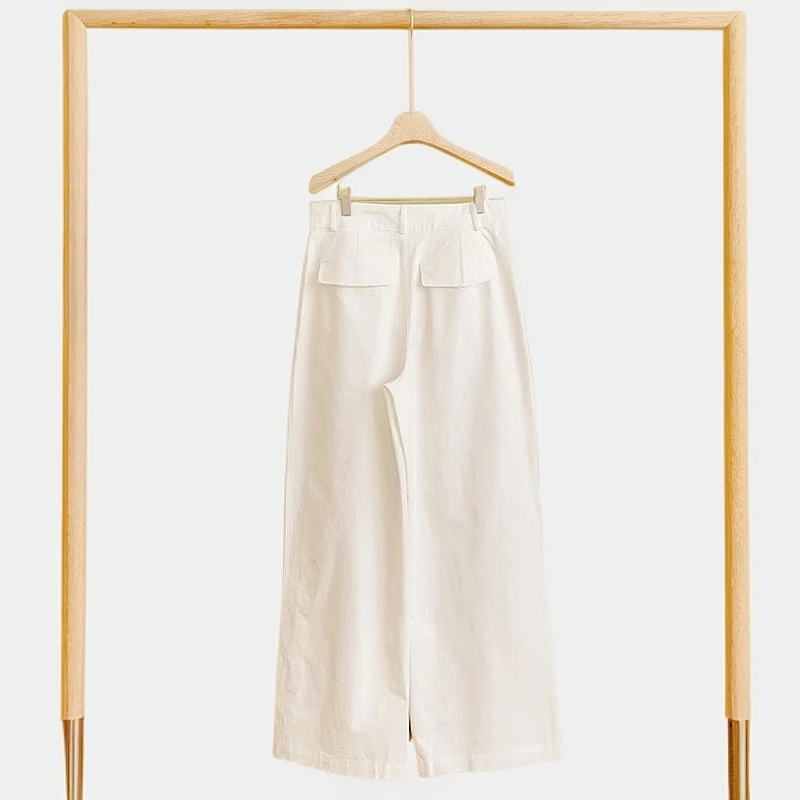 【蛋家&口袋长裤】韩单!休闲百搭显瘦纯棉口袋长裤阔腿裤