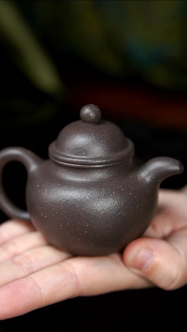 茶壶紫砂天青掇球小壶