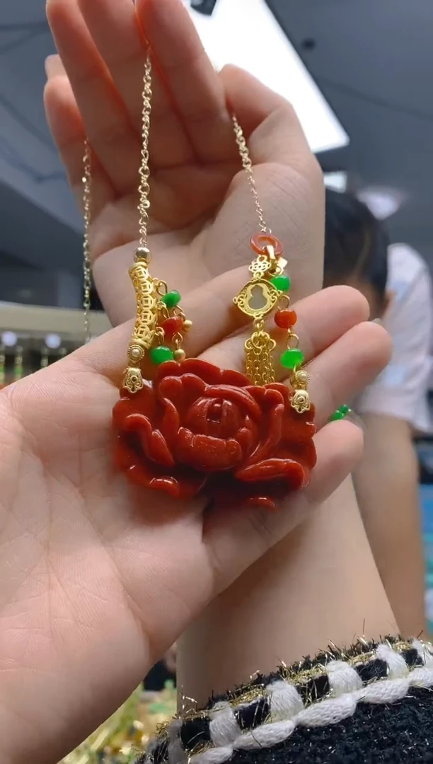 【闪购商品】翡翠耳饰合金0334翡翠锁骨链