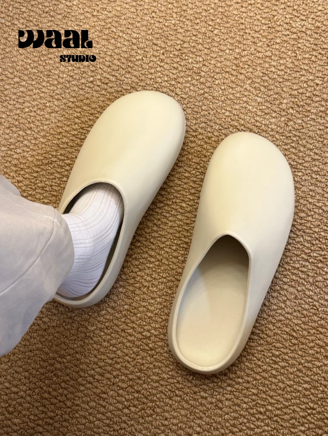 EVA实心发泡踩屎感一脚蹬防水防风户外厨师鞋百搭软底