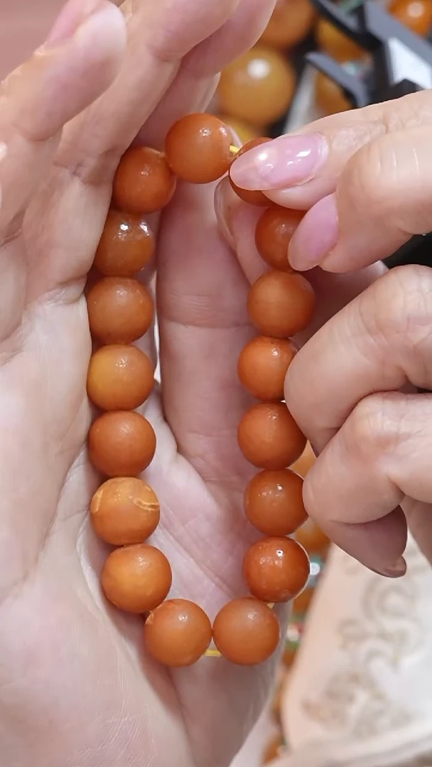 蜜蜡颈饰未镶嵌8548天然蜜蜡珠宝奇石云端妖孽全部保真