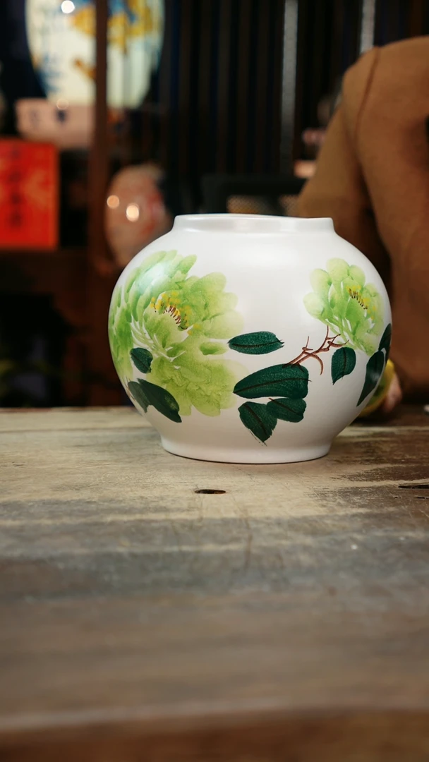 【闪购商品】瓷片景德镇纯手工釉下彩精品花瓶