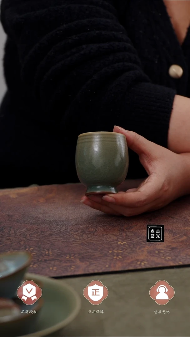【闪购商品】杯柴烧高足杯...........