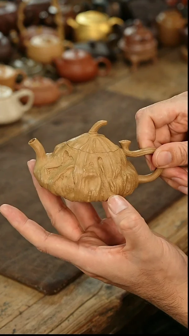 茶壶紫砂枯荷紫砂壶