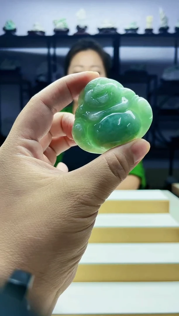 定制翡翠未镶嵌毛货07220018多样性发其一