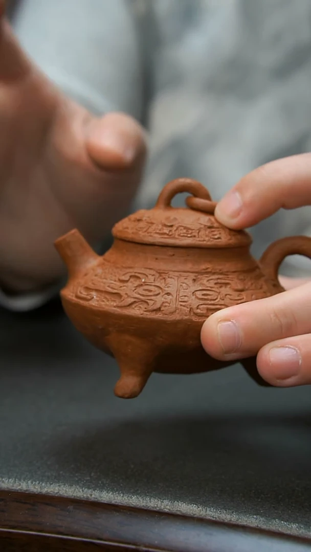 【闪购商品】紫砂茶壶三足手捏壶