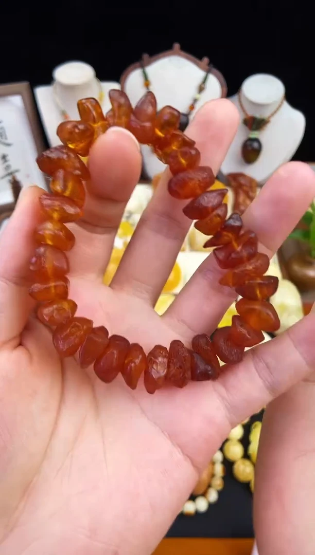 琥珀未镶嵌珠宝奇石柒月