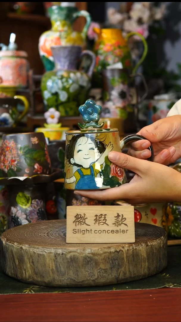 陶瓷114景德镇手工手绘釉下彩