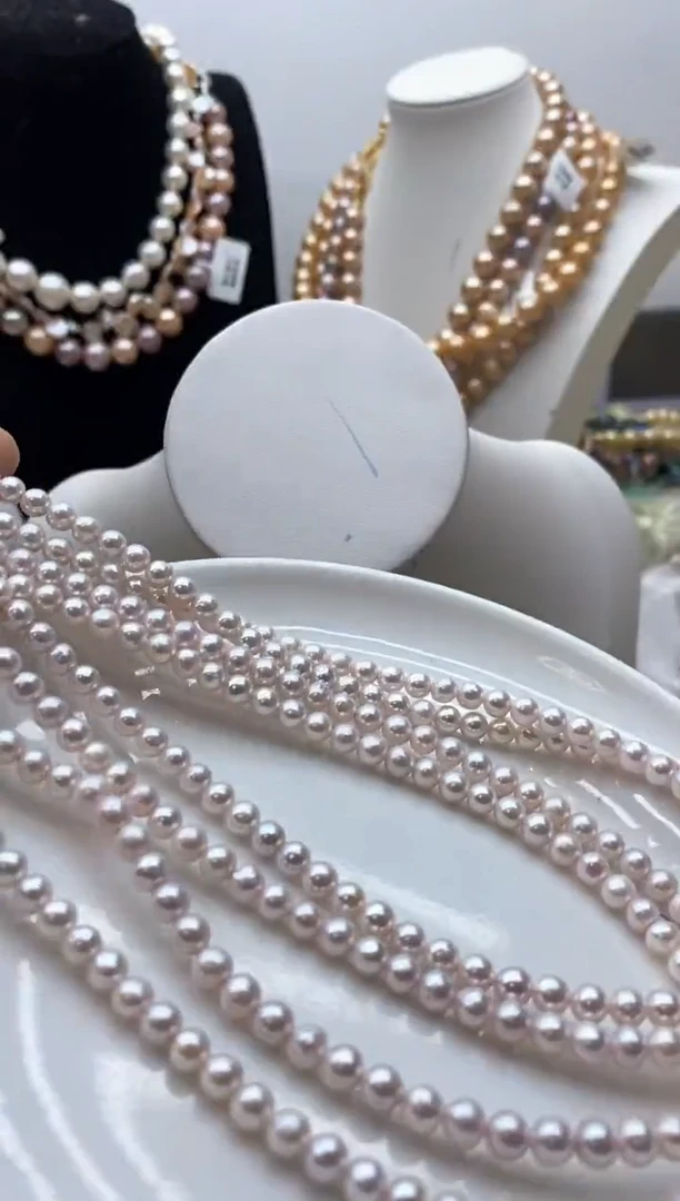 【闪购商品】淡水珍珠颈饰钛钢181