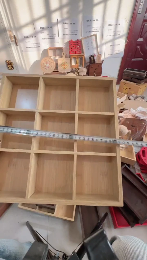 原木色九宫格微瑕拍下不退不换无售后