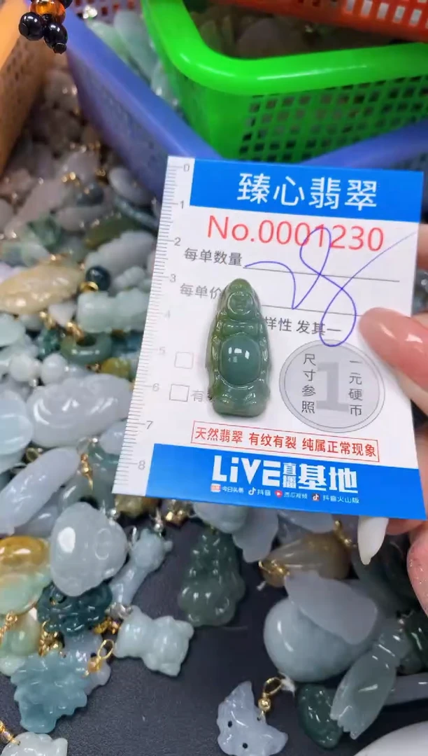 翡翠未镶嵌颈饰1230