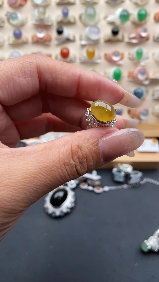 未镶嵌戒指翡翠缅甸天然A货翡翠33   1-5