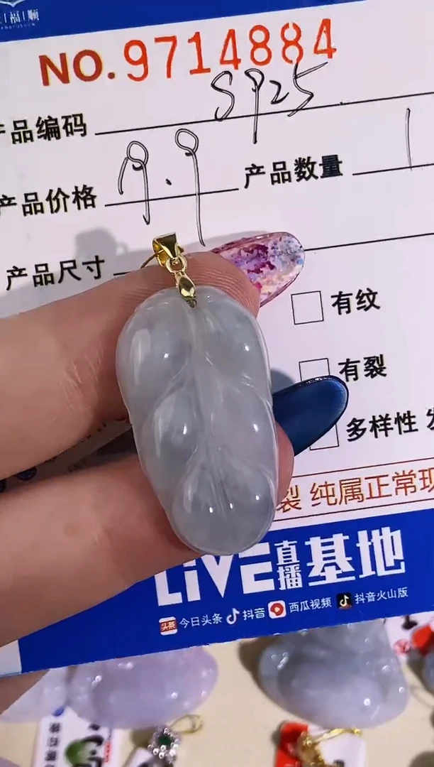 【闪购商品】翡翠颈饰未镶嵌天然缅甸翡翠A货颈饰配绳带礼盒