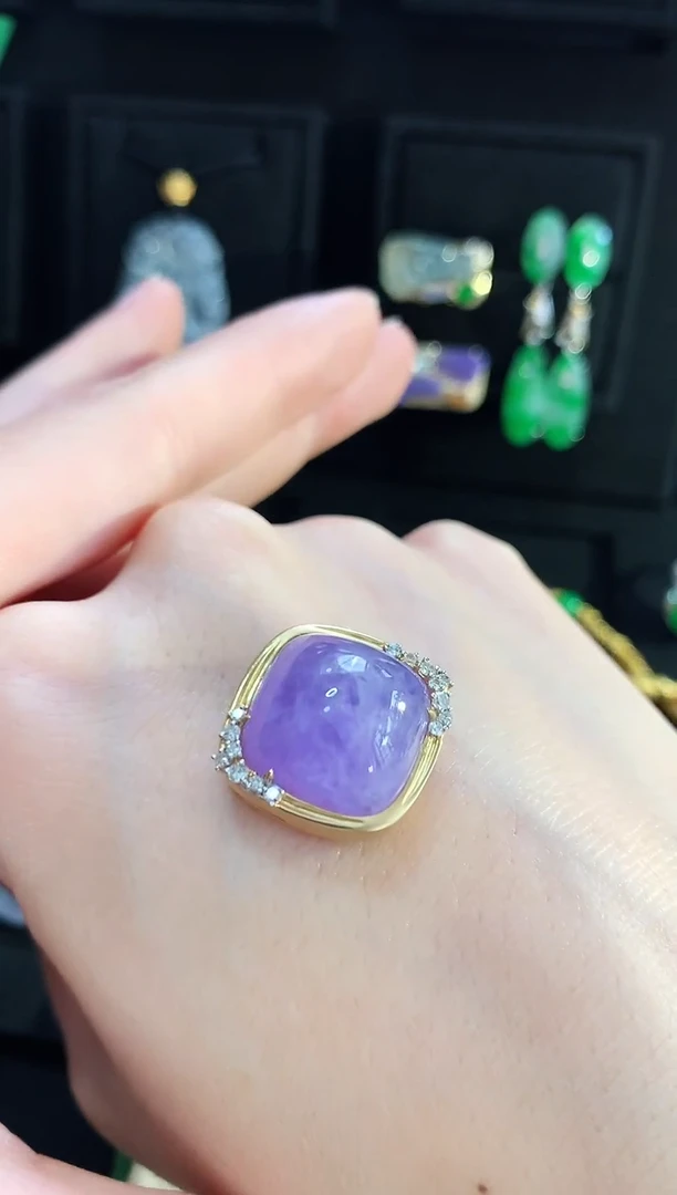 【闪购商品】翡翠吊坠(不含链)18K金镶嵌吊坠