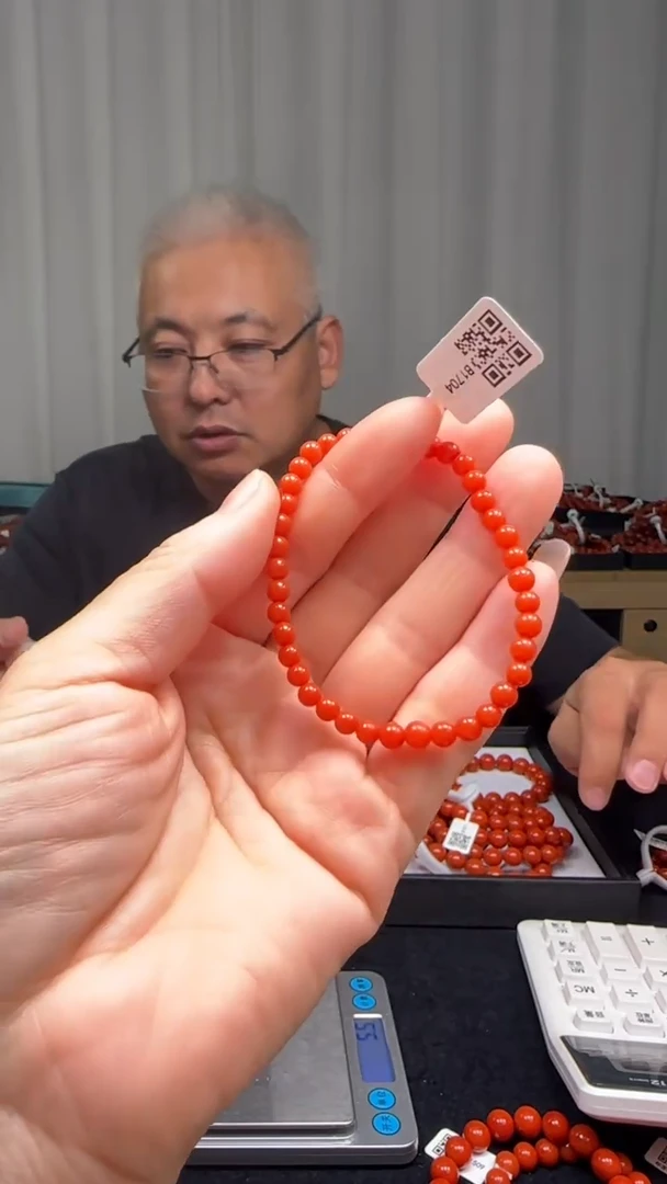 未镶嵌多样性发一件南红玛瑙【云端】4.7mm保山圆珠单圈