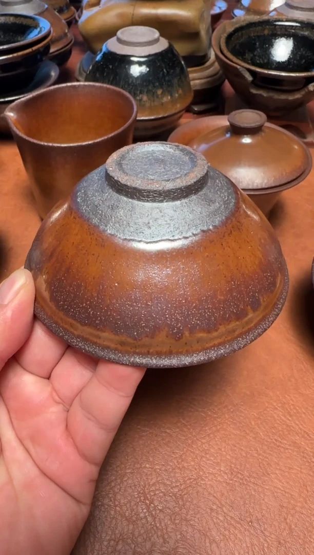 茶盏微瑕通天龙窑柴烧建盏