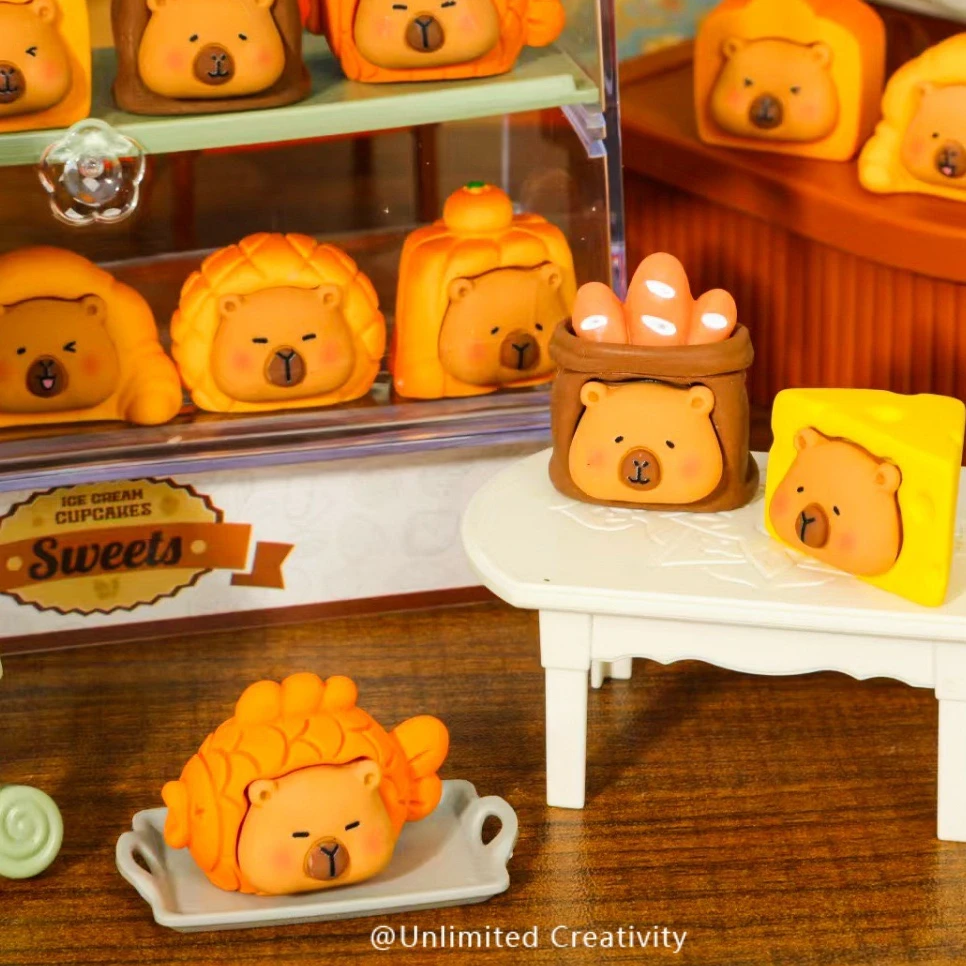 【直播拆】磨砂卡皮巴拉diy装饰品桌面小摆件